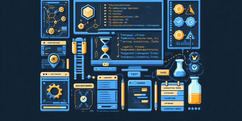 Testing & debugging async: proper async unit tests, mocking, handling aggregated exceptions, tooling (tasks window, async stacks), and tracing flows.